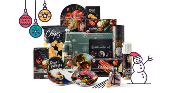 Kerstpakketten tussen de 30 en 45 euro