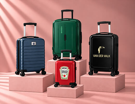 Handbagage koffers bedrukken